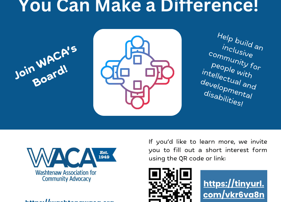 Washtenaw ACA Board of Directors Interest Form